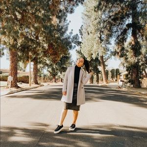 Soft-Feel Double-Breasted Coat